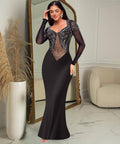 Sequin Long Sleeve Bodycon Dress