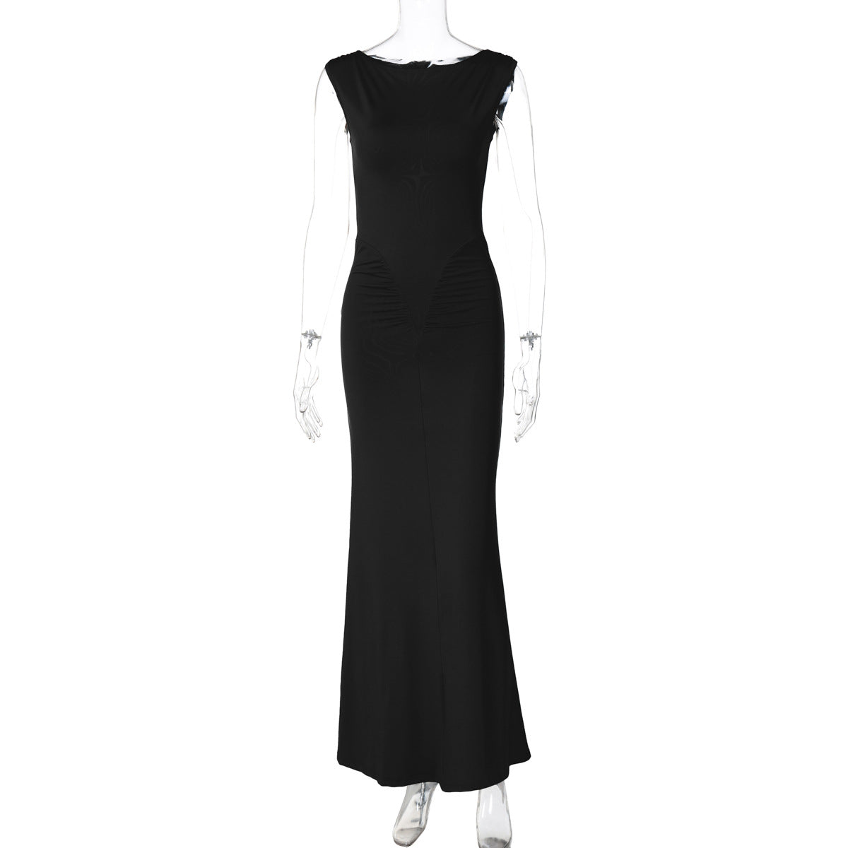 The Amalfi Slim Fit Pleated Maxi Dress