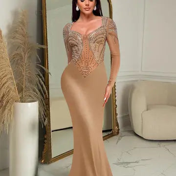 Sequin Long Sleeve Bodycon Dress