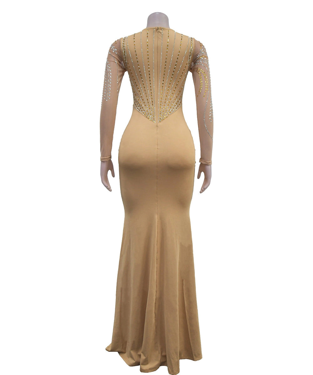 Sequin Long Sleeve Bodycon Dress