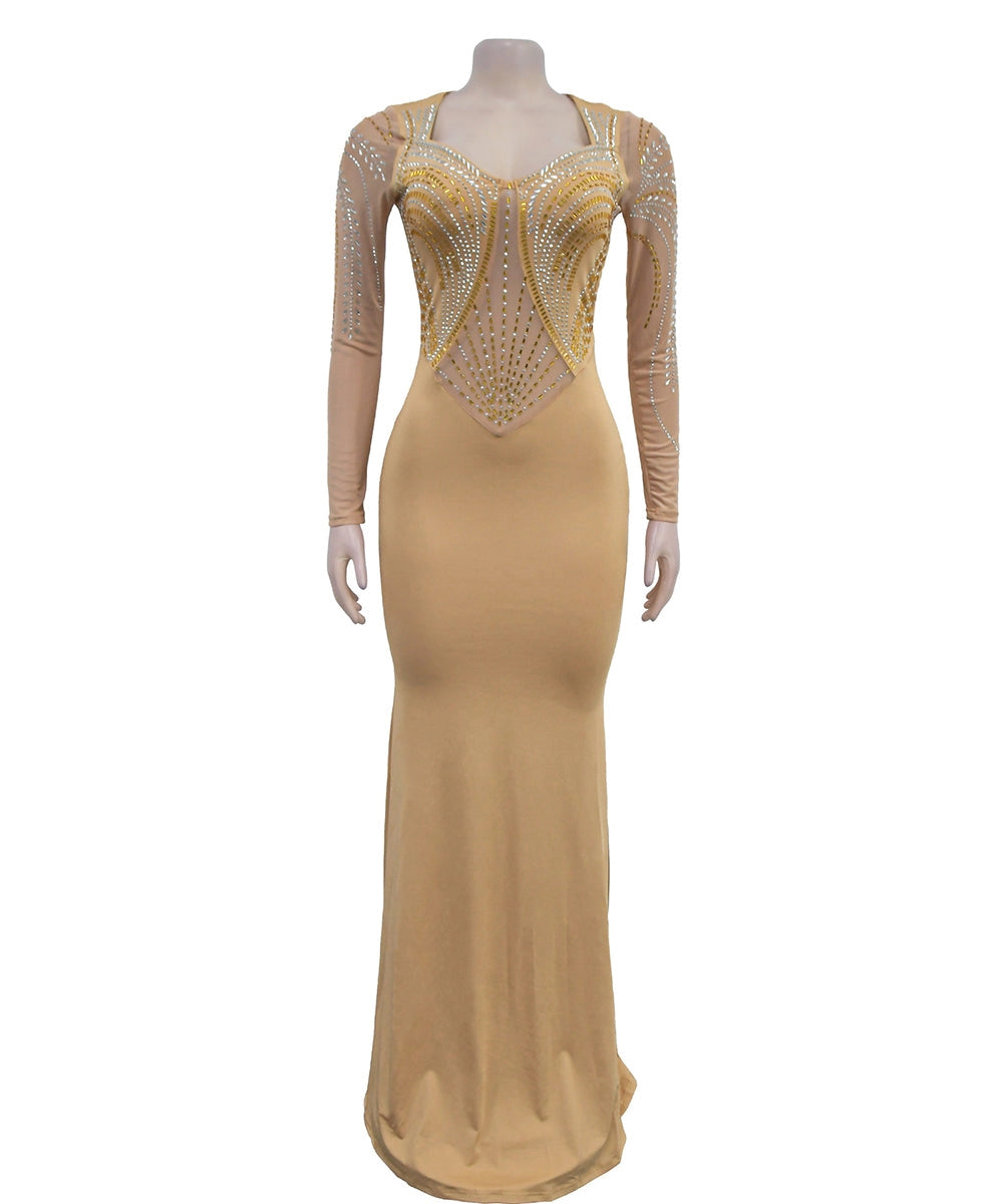 Sequin Long Sleeve Bodycon Dress