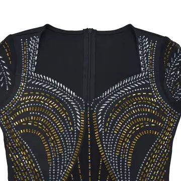 Sequin Long Sleeve Bodycon Dress